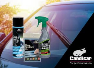 Astuces et produits Candicar pour un pare-brise impeccable et sans insectes