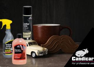 Idées cadeaux pour la fête des pères : produits Candicar pour entretenir sa voiture