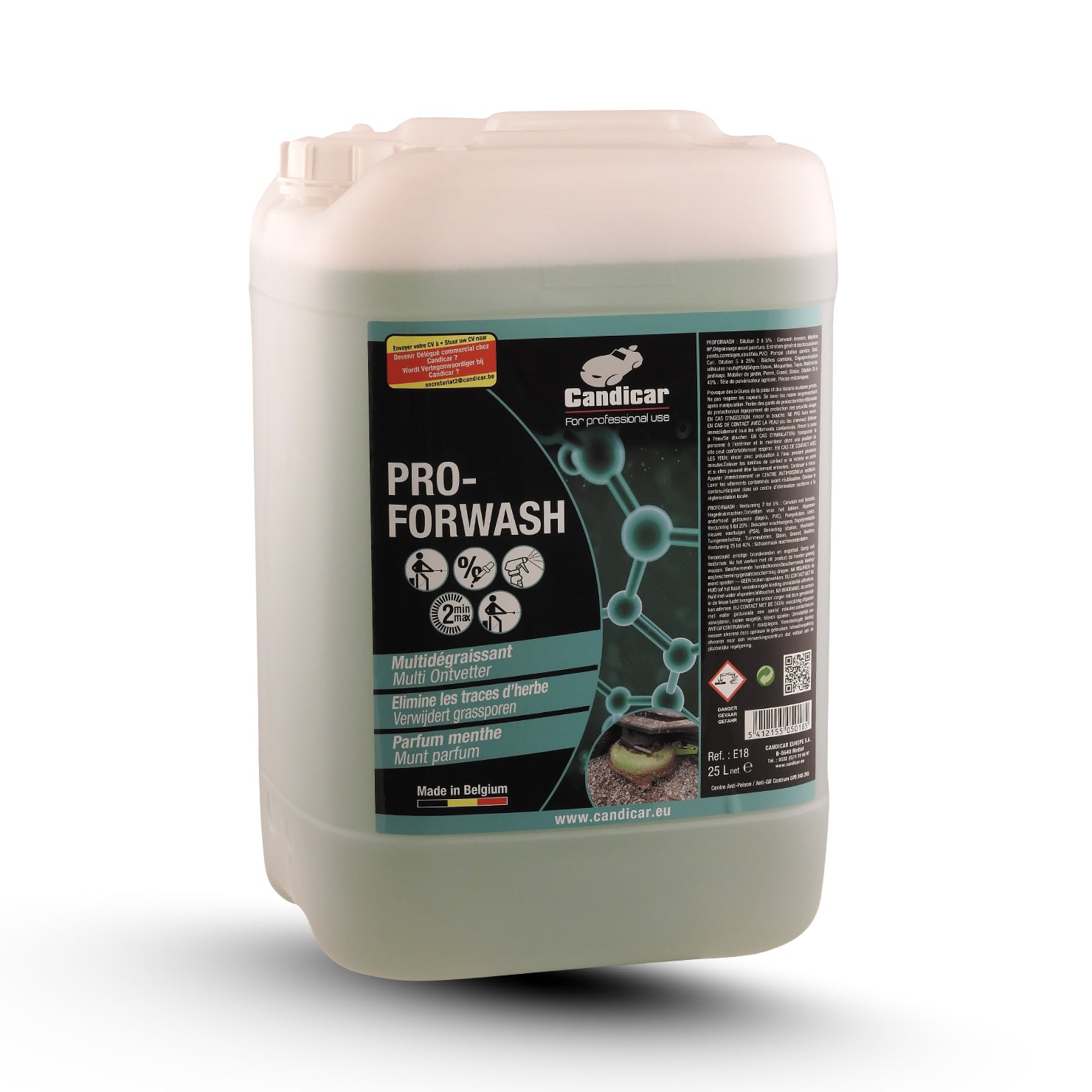 Dégraissant Proforwash - 25 l - Candicar Europe sa